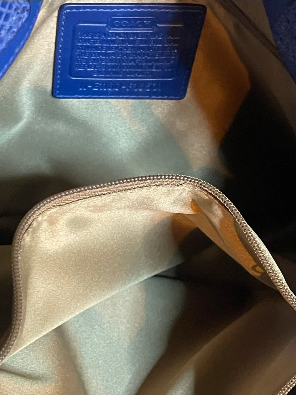 Coach Penelope pebbled leather with snake skin textured accent trim Carryall